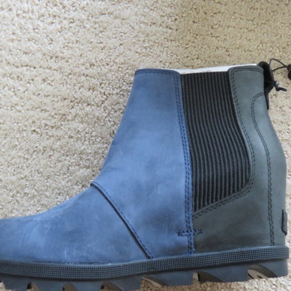 New Sorel Joan of Arctic Wedge Chelsea Bootie 7 38 7.5 38.5 - Picture 3 of 5